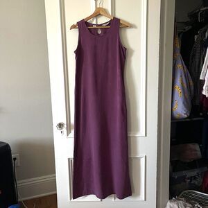 Vintage Tommy Bahama 100% Silk Long Dress - Mauvey Plumy Gorgeousness